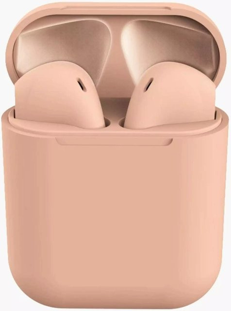 Kimi Mall TWS Stereo Wireless 5.0 Bluetooth In-Ear Kopfhörer mit Ladebox und Mikrofon für Gaming und Sport in Rosa - Bild 1