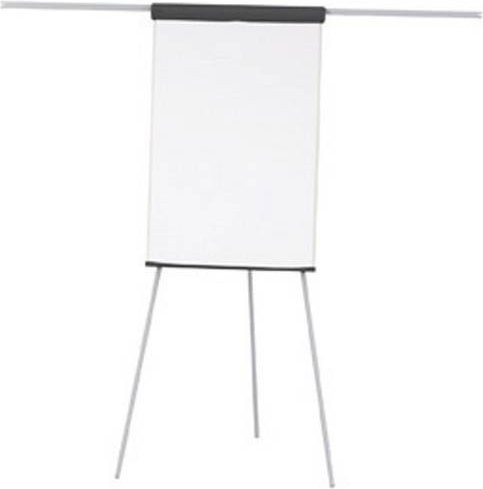 MAUL Flipchart MAULstandard Grau mit Ablageschale, Blockhalter und Papierhalter, B: 66 cm, H: 97 cm, abwischbar und beschriftbar - Bild 1