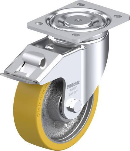 Blickle Lenkrolle LH-GTH 160K-FI mit Feststeller, Rad-Durchmesser: 16 cm, Tragfähigkeit: 800 kg - Bild 1