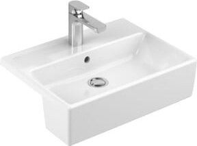 Villeroy & Boch Vorbau-Waschtisch Memento in Weiß mit Überlauf, B: 55 cm, T: 42,5 cm - Bild 1