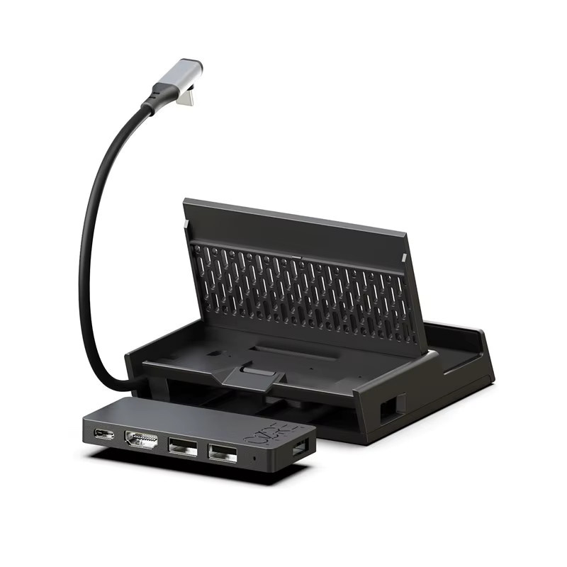 Skull & Co. OneDock DeX Dockingstation Ständer Savage Raven in Schwarz, USB-C Hub für Steam Deck und ROG Ally X - Bild 2