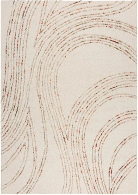 Flair Rugs Wollteppich Swirl Wool in Orange und Beige, modern und abstrakt, B: 80 cm, T: 150 cm - Bild 1