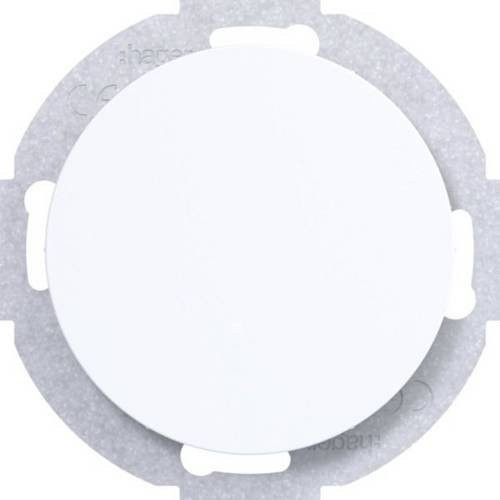 Hager Blindverschluss Polarweiß glänzend WLF1001WG - Bild 1