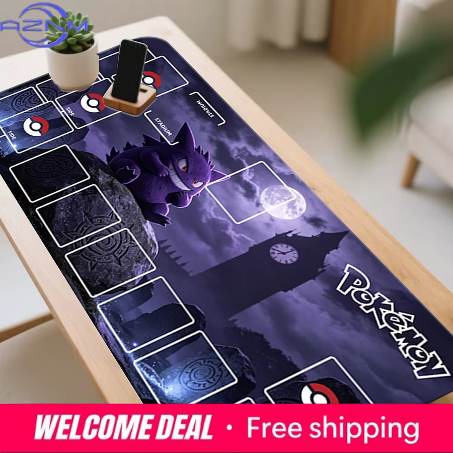Potdemiel Anime Gengar Friedhof Uhrenturm TCG Spielmatte Gaming-Mauspad in Multicolour - Bild 5