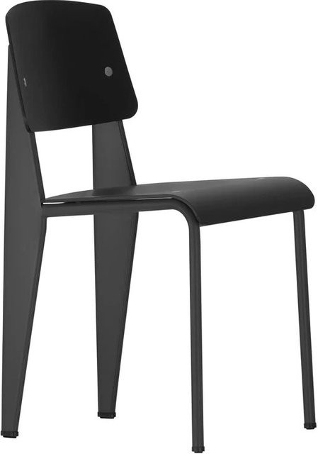 Vitra Standard Sp Stuhl in Schwarz aus ASA-Kunststoff und Metall matt - Bild 1