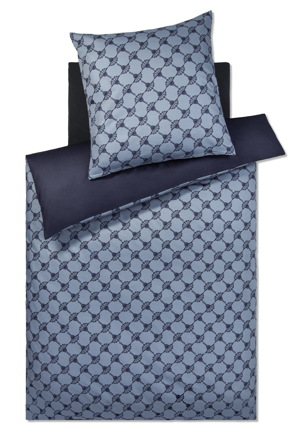 JOOP! Bettwäsche Cornflower Double 4083 Blau Floral Mako-Satin B/H: 200 x 220 cm mit 2 Kissen 40 x 80 cm - Bild 1