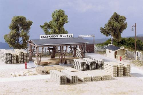 Auhagen Holzhandlung, Modell, Spur H0, 1:87 - Bild 1