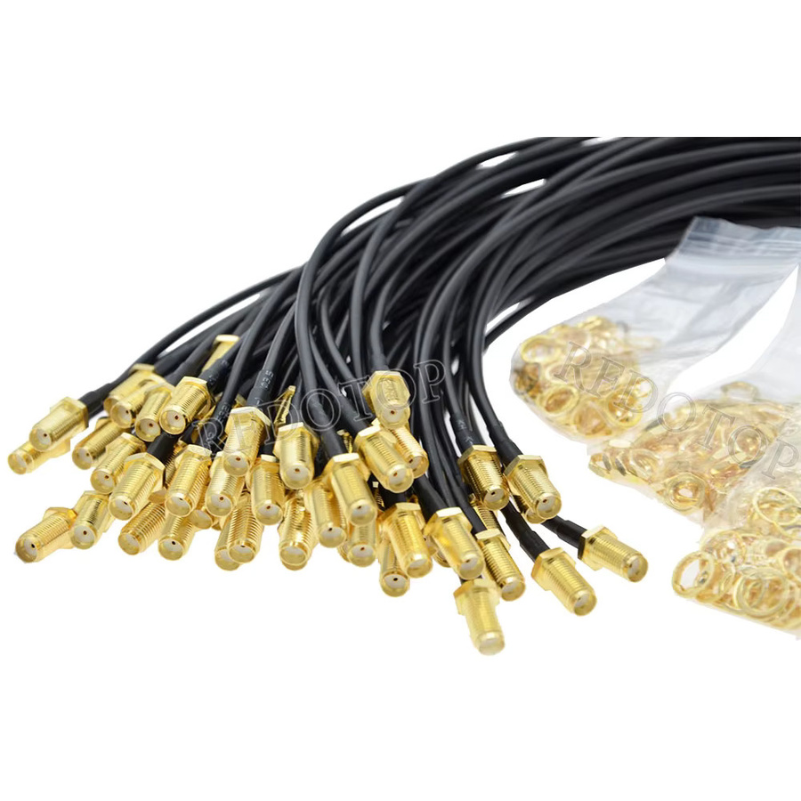 RFDOTOP RG174 SMA auf RCA Koaxial-Verlängerungskabel Jumper 50 Ohm für Videorekorder - Bild 4