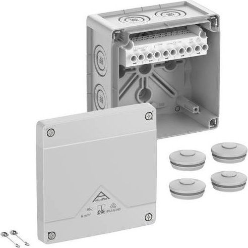 Spelsberg Abzweigkasten Grau IP66 IP67 IP69 B/T/H: 12,5 x 12,5 x 7,5 cm - Bild 1