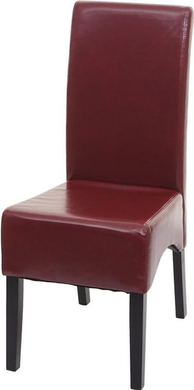 Esszimmerstuhl Crotone von MCW aus rotem Echtleder im modernen Design - Bild 1