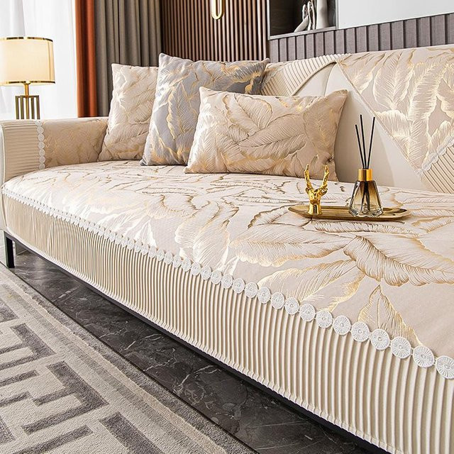 Luxuriöses Sofakissen aus holländischem Samt in Beige, rechteckig, B/H: 90 x 70 cm - Bild 1
