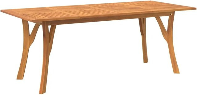 vidaXL Gartentisch aus Akazien-Massivholz in Braun, B/T/H: 200 x 90 x 75 cm - Bild 1