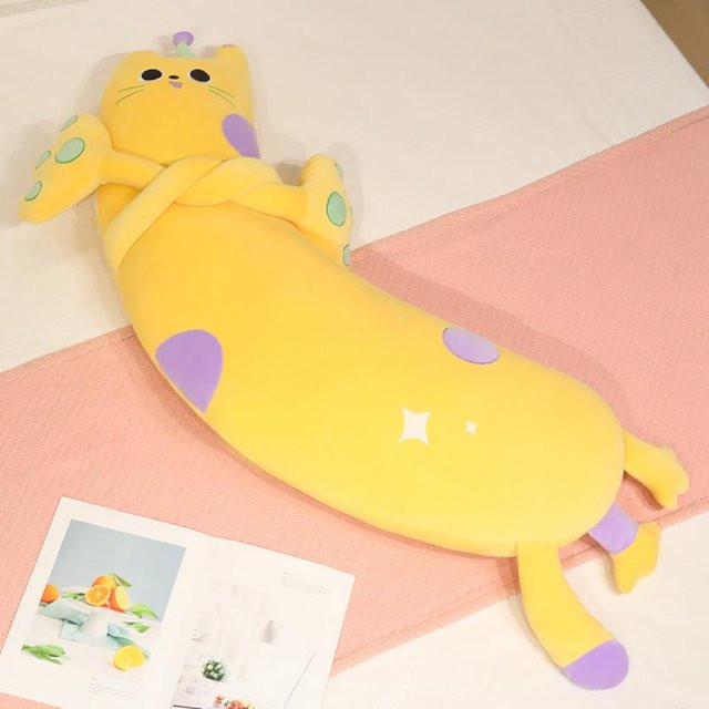 Yiran toy Katzen-Stofftier, Kuscheltier, Gelb, 100cm - Bild 1