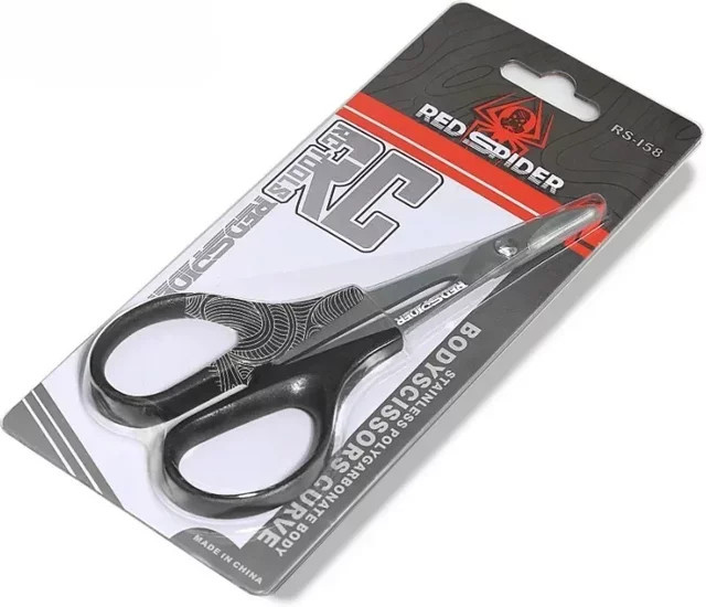 TIMEA RC Auto Karosserie-Schere, Gebogene Klingenschere, Metall, Schwarz, Zubehör - Bild 1