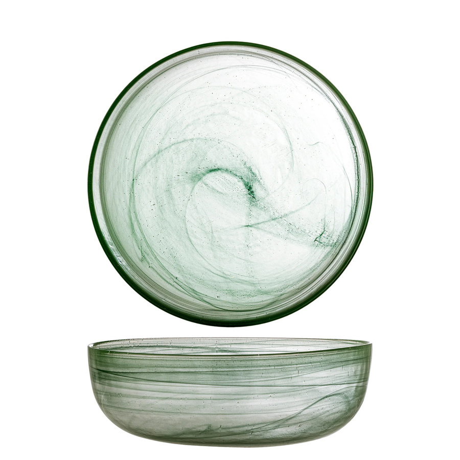 Bloomingville Schale Amelie aus Glas, grün, Durchmesser: 27 cm - Bild 1