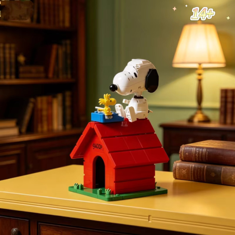 Peanuts Snoopy Vintage Hundehütten-Baustein-Ornament, 964 Teile, ab 14 Jahren - Bild 3