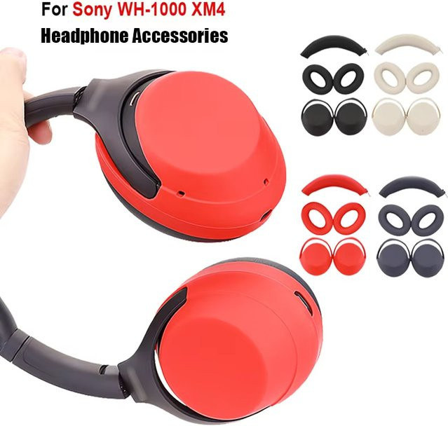 Silikon-Schutzhülle für Sony WH-1000XM4 und 1000XM3 Kopfhörer als Kopfhörer-Abdeckung für den Kopfträger - Bild 1
