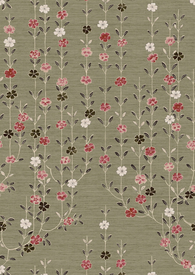 Lewis & Wood Tapete Blossom - Tea Rose in Pink Multicolour mit floralem und botanischem Design - Bild 1