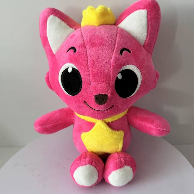 Pinkfong Pinker Fuchs Plüschtier, Rosa / Pink, Gelb, Blau - Bild 1