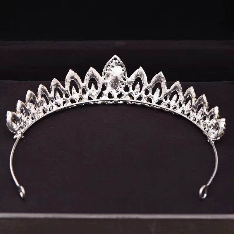 AiliBride Krone, Kristall Strass, Braut, Barock, Hochzeit - Bild 2