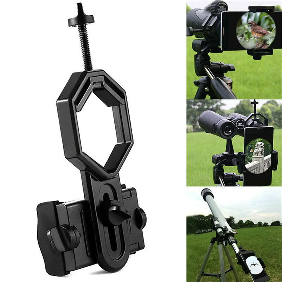 Adapter Halterung für Telefon und Kamera zur Nutzung mit Teleskop und Fernglas in Schwarz - Bild 3