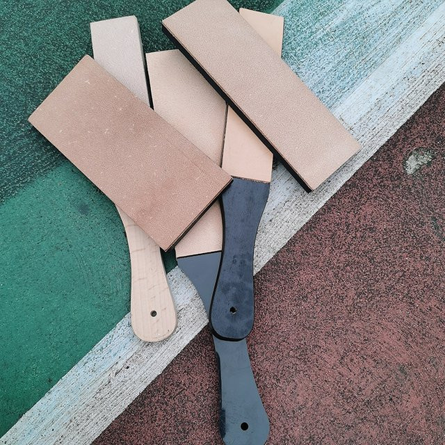 RSCHEF Leder-Polierbrett Doppelseitiger Messerschärfer für Handgefertigte DIY-Lederbearbeitung - Bild 1