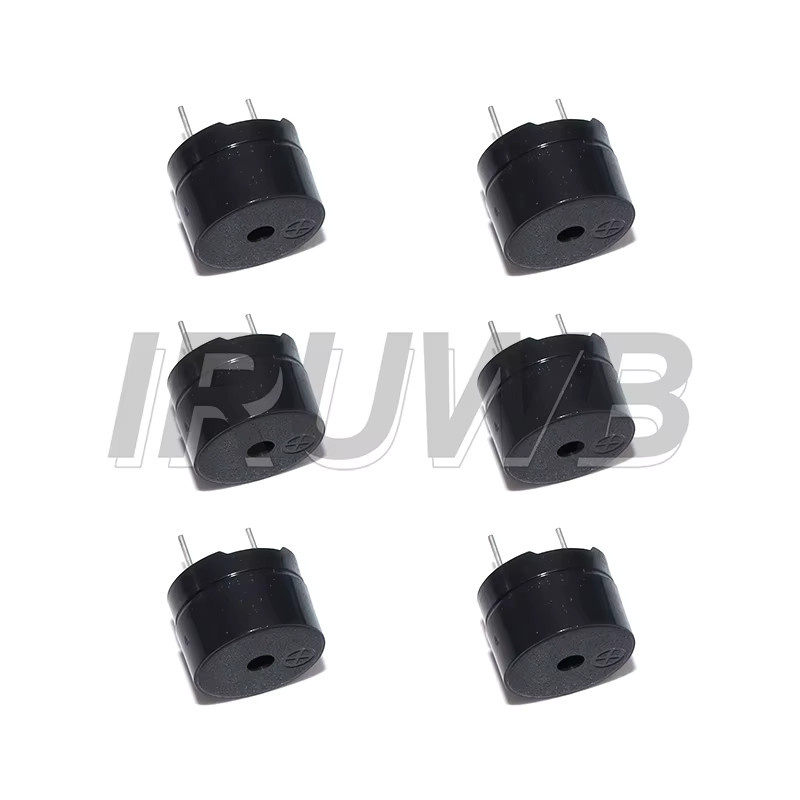 10 Stück Passive Mini-Piezo-Summer für Arduino, Farbe: Schwarz, Maße: B: 12 mm, H: 8,5 mm, Widerstand: 3 V, 5 V, 9 V, 12 V, Gemeinsamer Anschluss - Bild 2