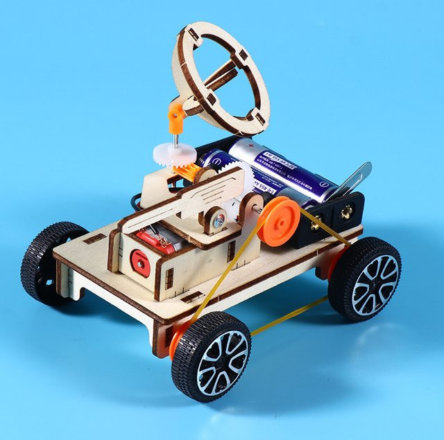 soulbao DIY Battlefield Radar Auto Modell, Puzzle, Holz, Bunt / Mehrfarbig - Bild 1