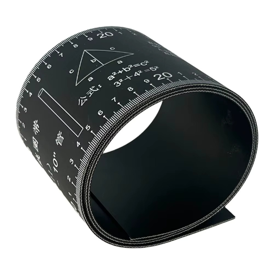 TOOLTOP PVC-Rohrdurchmesser-Messband in Grün und Schwarz aus Kunststoff mit fein bedruckter Skala für Heimwerker-Rohrleitungsarbeiten - Bild 2
