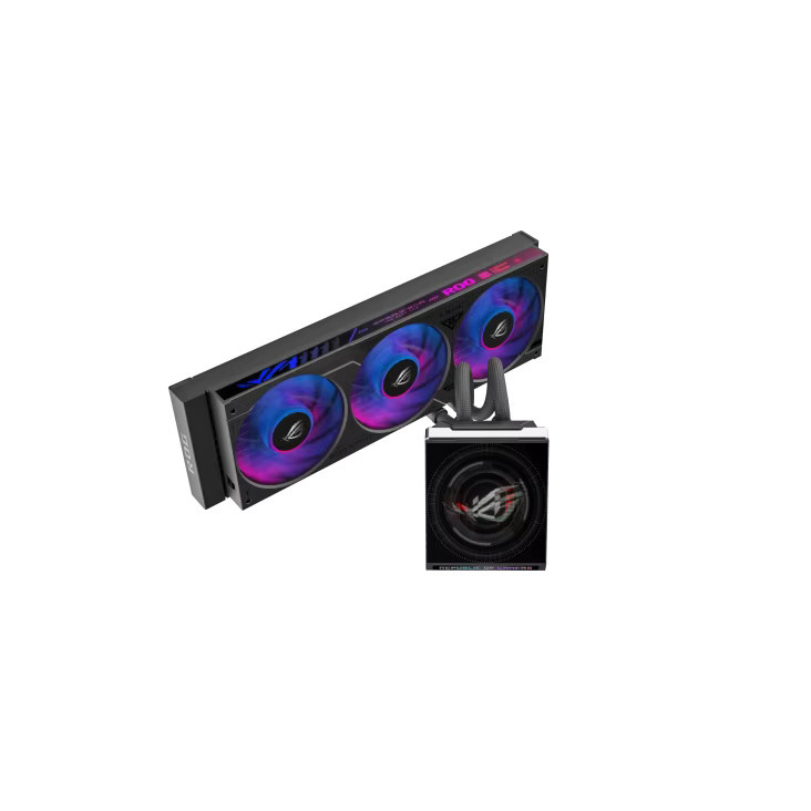 Asus ROG Strix SLC IV 360 ARGB LCD AIO Flüssigkeitskühler in Schwarz mit 5,08 Zoll IPS LCD-Display - Bild 2