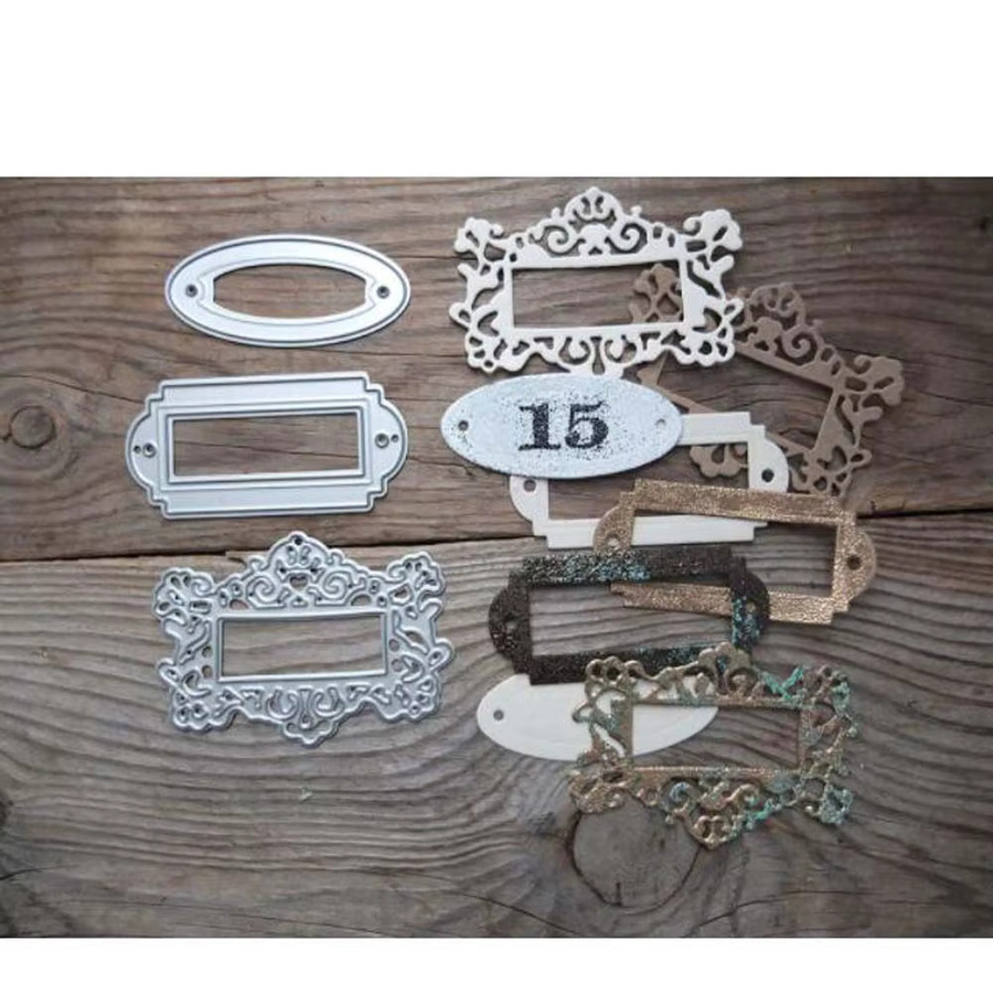 Metall Stanzwerkzeug für Scrapbooking und Handwerk mit Motiven von Meer, Haus, Tür und Fenster zur Prägung von Papier und Karten - Bild 3