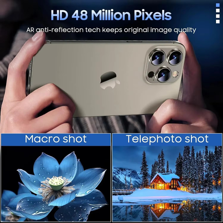 Kameraobjektivschutz aus Metall in Titan-Grau für iPhone 15 16 Pro Max 14 Plus 16 14 Pro 15 Pro mit Glas-Bildschirmschutz - Bild 4