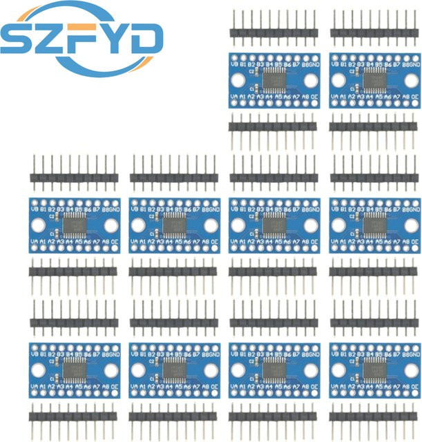 TXS0108E 8 Kanal Logic Level Converter Bidirektional 3,3 V 5 V für Arduino in Blau - Bild 1