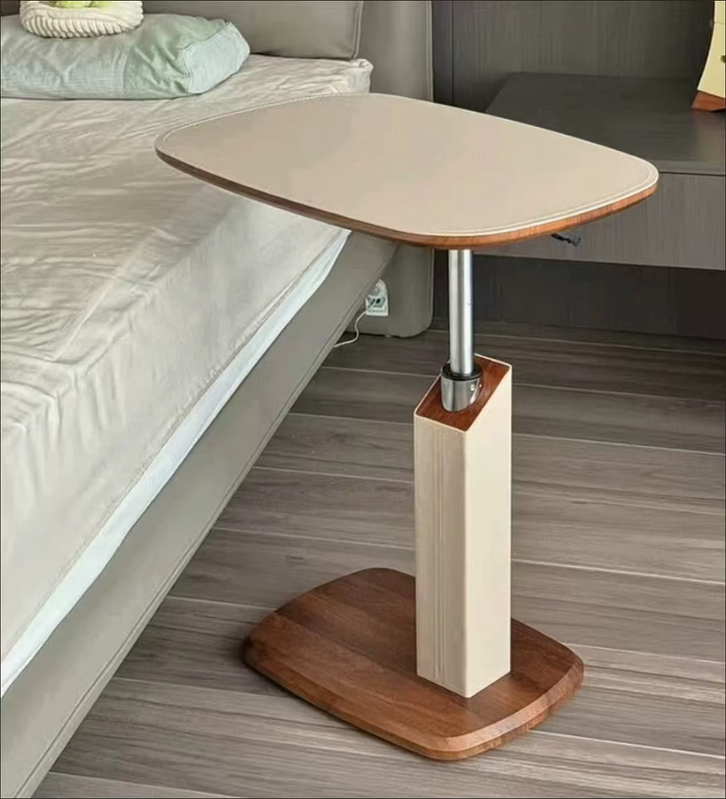 MOYU Multifunktionaler Beistelltisch mit drehbarer Platte und höhenverstellbarer Tischplatte in modernem Design für dein Home-Office - Bild 5