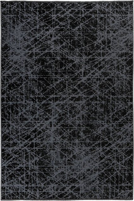 Kayoom Flachgewebeteppich Kalea 225 Grau mit Relief-Design im Used-Look, B/H/T: 120 x 0,8 x 170 cm - Bild 1