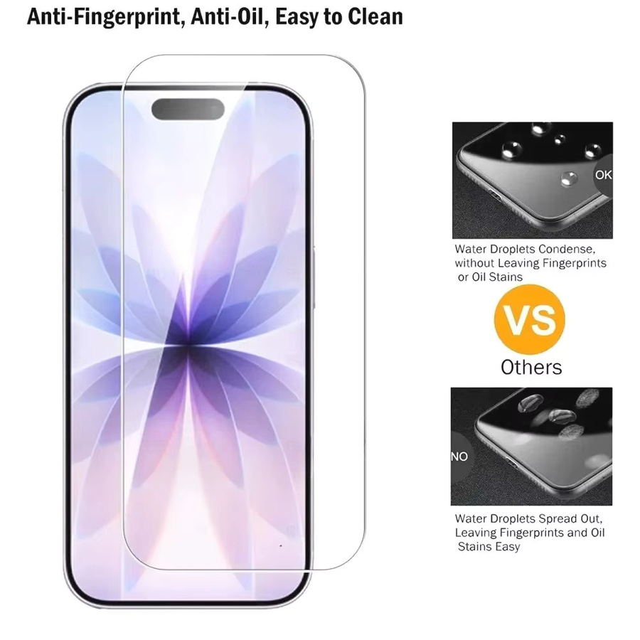 3er-Pack ZMZE HD Panzerglas Displayschutzfolie für iPhone 17 16 15 Pro Max Air 17e 16e 14 13 12 11 Pro Plus, transparent - Bild 2
