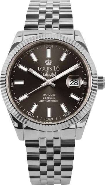 LOUIS XVI Herrenuhr Automatik, Edelstahl, 42 mm, Grau, 5 ATM - Bild 1