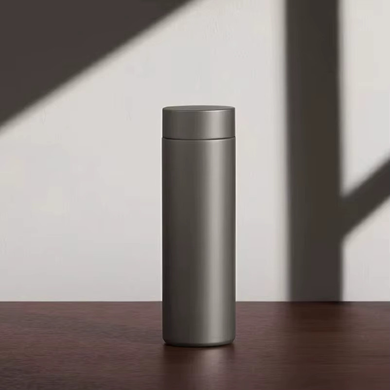Xbees Camping Titan-Vakuumflasche in Grau, ultraleichte doppelwandige Thermoskanne für Kaffee und Wasser, 420 ml - Bild 2
