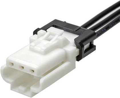 Molex Stift- und Buchsengehäuse-Kabel mit 3,00 mm Rastermaß in Schwarz und Weiß - Bild 1