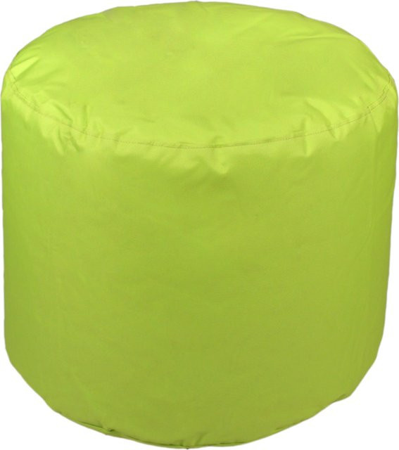 Kinzler Hocker rund in Grün, wetterfester Outdoor-Hocker für Garten und Wohnzimmer - Bild 1