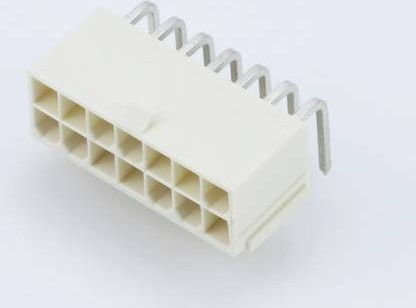 Molex Einbau-Buchsenleiste in Weiß mit 14 Polen und 4,20 mm Rastermaß - Bild 1