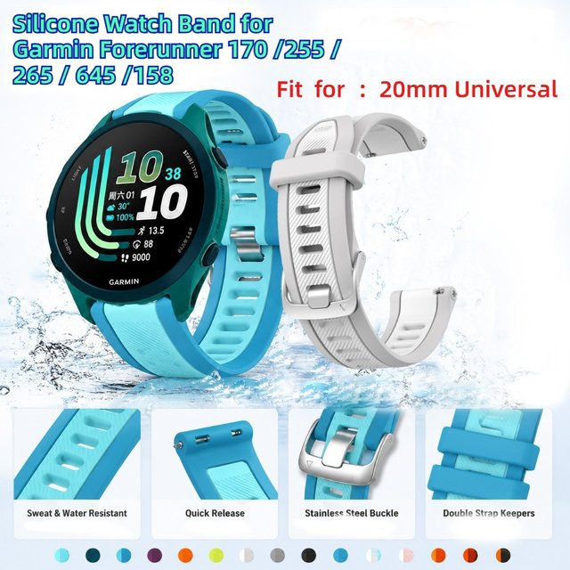 Uhrenarmband Silikon, Bicolor, Unisex - Bild 1