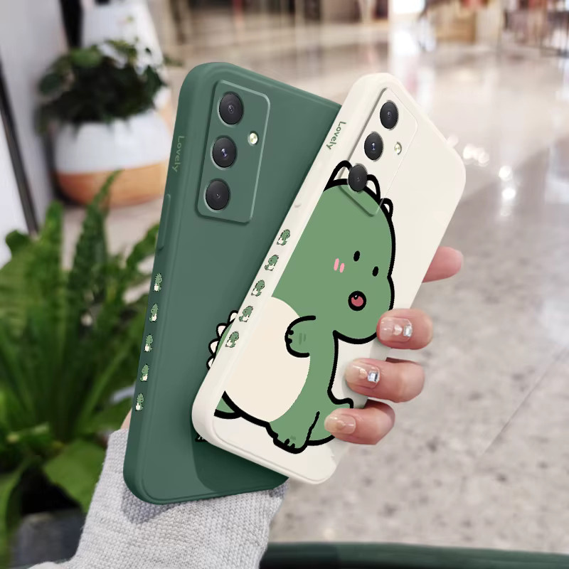 Dinosaurier Schutzhülle für Samsung Galaxy A55 A35 A25 A15 A16 A06 A05 A05S A54 A34 A24 A14 A04 A04S A04E 4G 5G in Weiß - Bild 4
