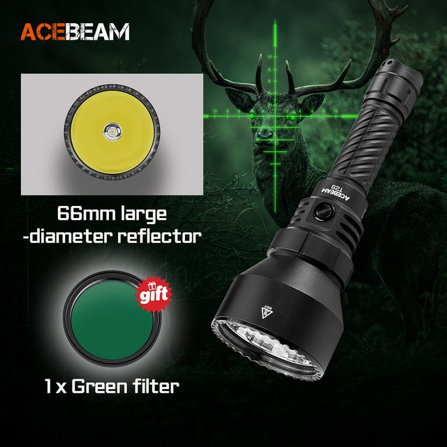 ACEBEAM T29 Jagdtaschenlampe in Schwarz mit 2900 Lumen und USB-C-Akku - Bild 1