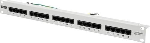 Digitus ISDN Patchpanel Kat.3 ungeschirmt, Grau RAL 7035 - Bild 1