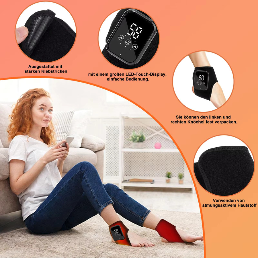 Jitesy Fußvibrationsgerät mit Wärmekompresse, 2 Stück, Unisex - Bild 6
