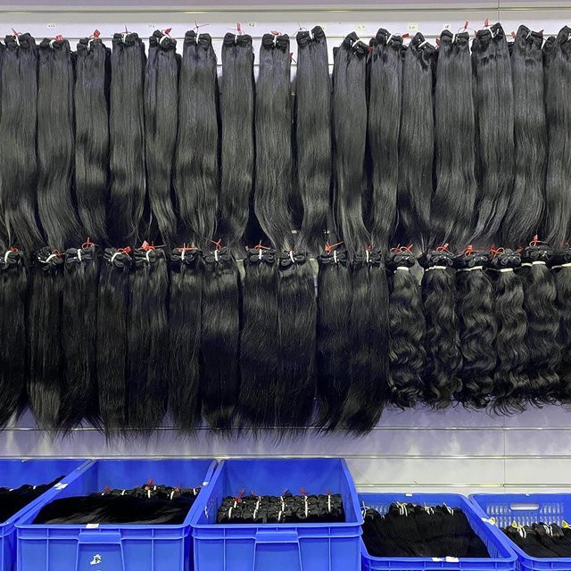 CORIIANA Haarbundles, 100 % Menschenhaar, Bone Straight, 30-34 Zoll - Bild 1