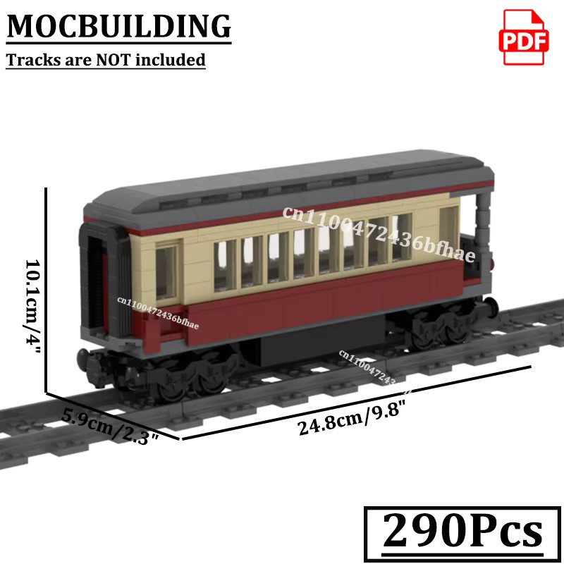 MOCBUILDING Passagier Zug Auto Blöcke, Fahrzeuge, Bunt / Mehrfarbig - Bild 2