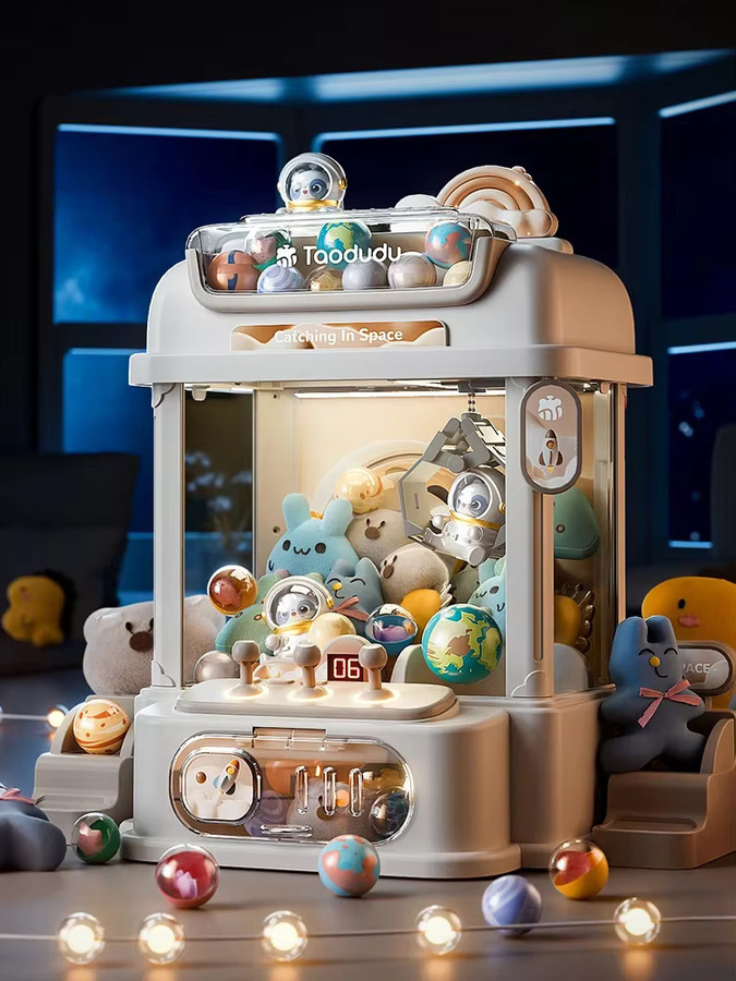 MYJCK DIY Puppenautomat, Mini-Greifautomat, mit Musik, Rosa / Pink - Bild 5