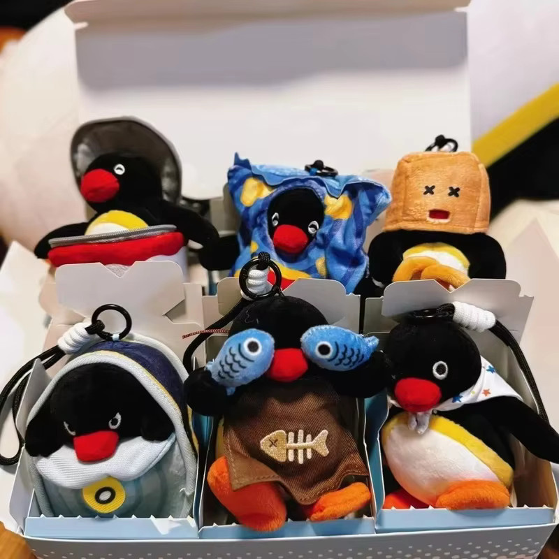 Fondjoy Pinguin-Familie Versteckspiel-Serie, Plüsch-Blindbox-Spielzeug, Taschenanhänger, Schlüsselanhänger - Bild 4